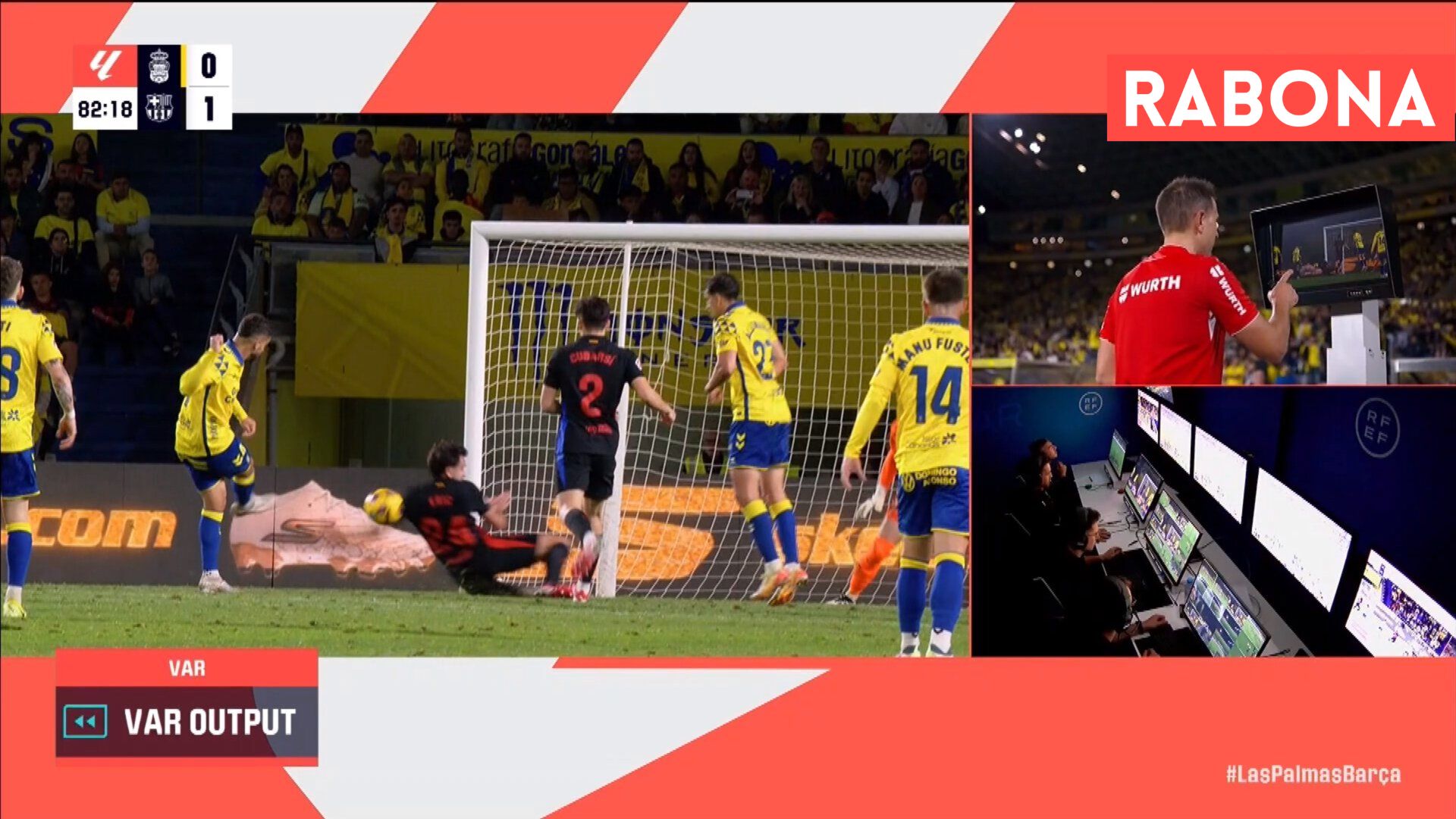 Las Palmas Barcelona VAR