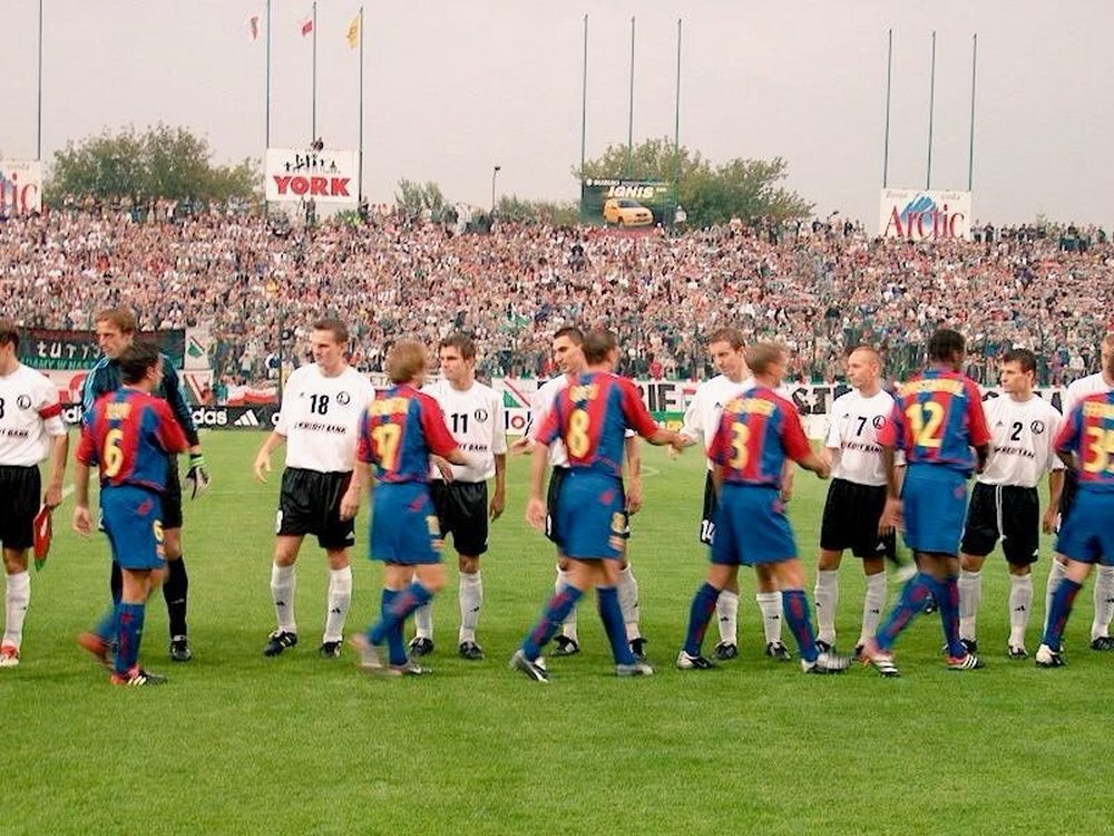 Legia kontra Barcelona w 2002