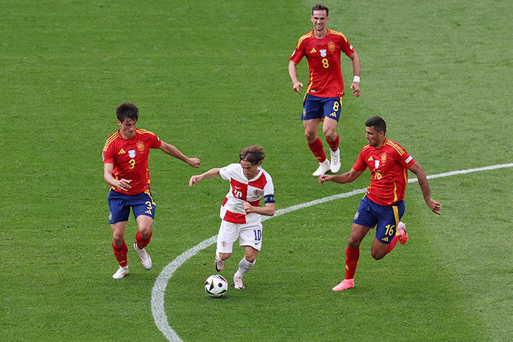 Modric przeciwko Hiszpanii na Euro 2024