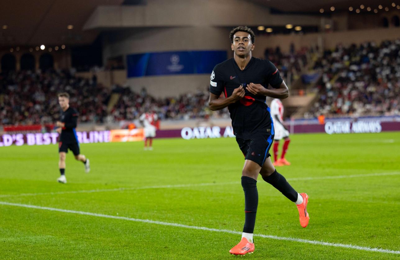 Lamine Yamal przeciwko Monaco