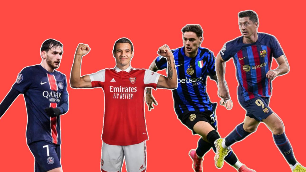 Khvicha Kvaratskhelia, Jakub Kiwior, Nicola Zalewski, Robert Lewandowski