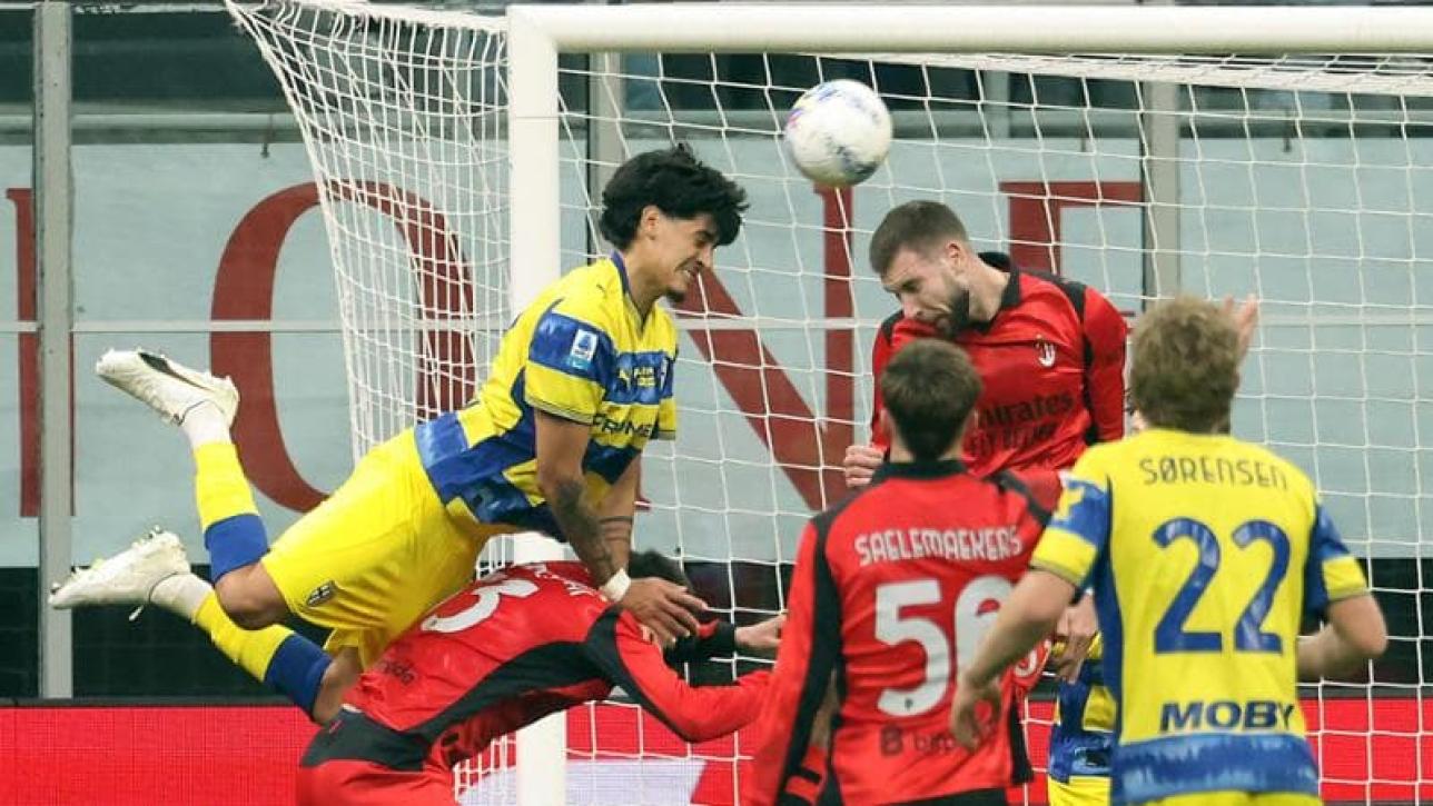 Parma goal vs Milan